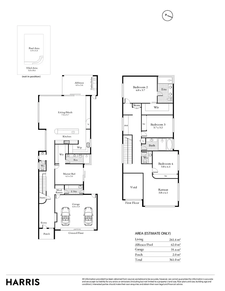 Floorplan of Homely house listing, 13 Hazel Terrace, Henley Beach South SA 5022