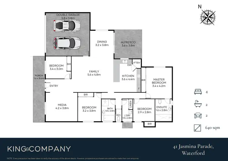 Floorplan of Homely house listing, 41 Jasmina Parade, Waterford QLD 4133