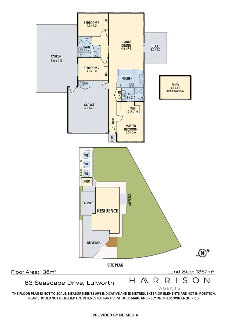 Floorplan of Homely house listing, 63 Seascape Drive, Lulworth TAS 7252