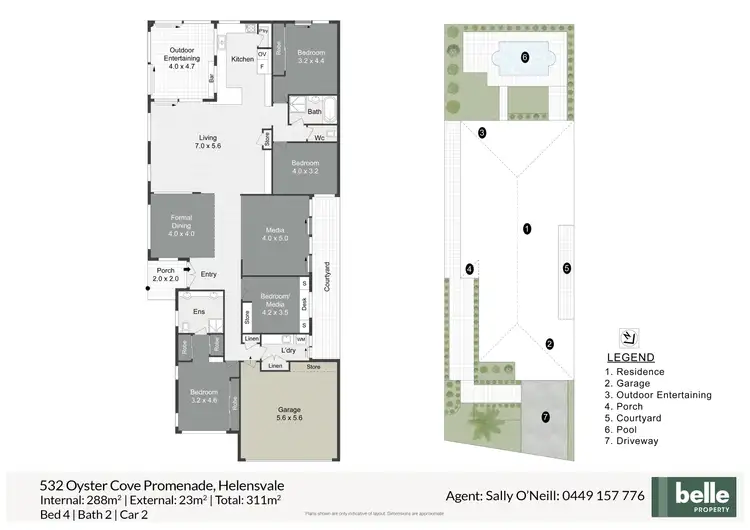 Floorplan of Homely house listing, 532 Oyster Cove Promenade, Helensvale QLD 4212