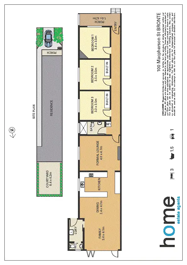 Floorplan of Homely house listing, 100 MacPherson Street, Bronte NSW 2024