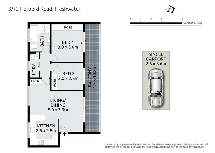 Floorplan of Homely apartment listing, 3/72 Harbord Road, Freshwater NSW 2096