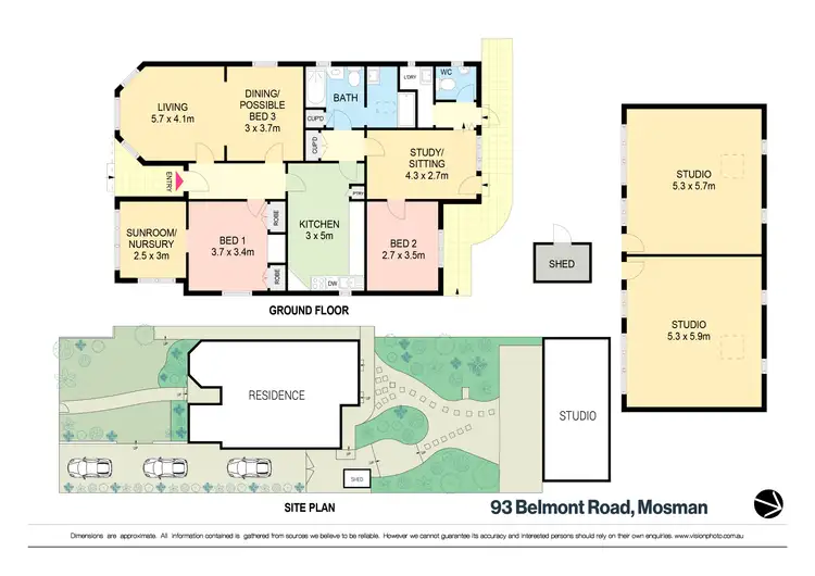 Floorplan of Homely house listing, 93 Belmont Road, Mosman NSW 2088