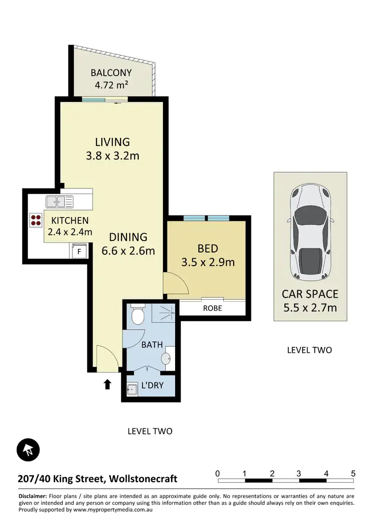 Floorplan of Homely apartment listing, 207/40 King Street, Wollstonecraft NSW 2065