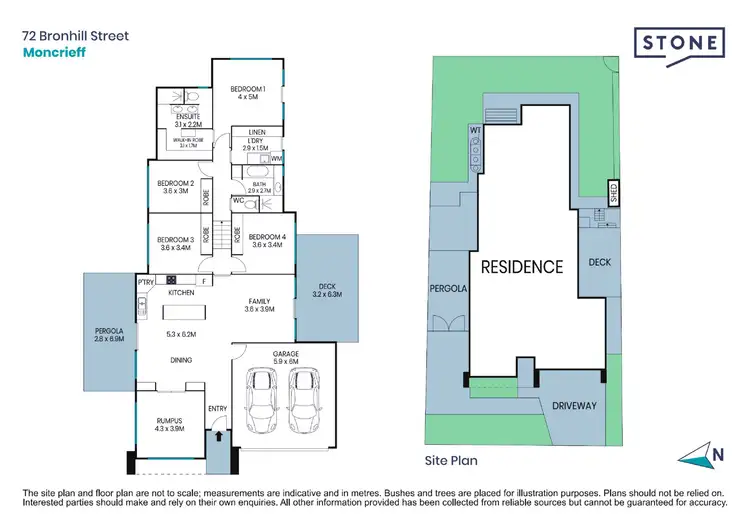 Floorplan of Homely house listing, 72 Bronhill Street, Moncrieff ACT 2914