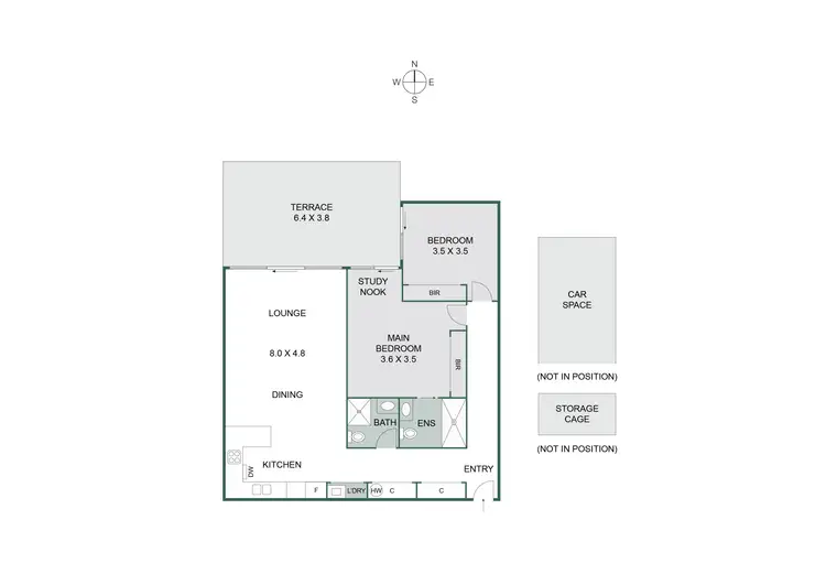 Floorplan of Homely apartment listing, 19/80 Balcombe Road, Mentone VIC 3194