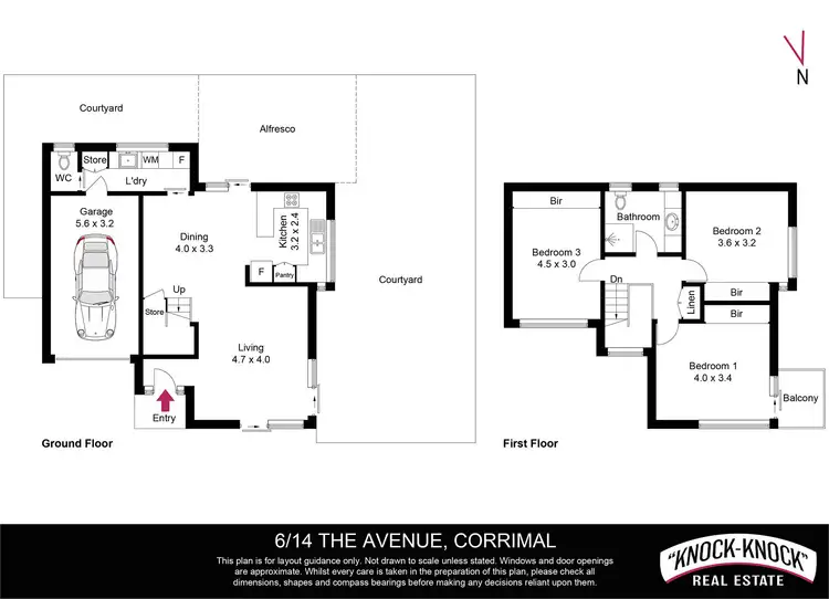 Floorplan of Homely townhouse listing, 6/14 The Avenue, Corrimal NSW 2518