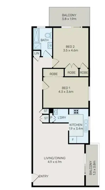 Floorplan of Homely apartment listing, 8/209 Hawkesbury Road, Westmead NSW 2145