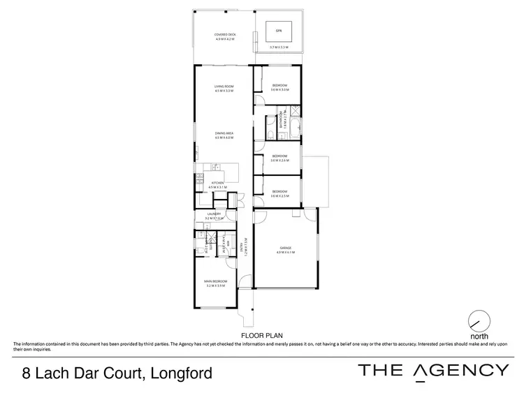 Floorplan of Homely house listing, 8 Lach Dar Court, Longford TAS 7301