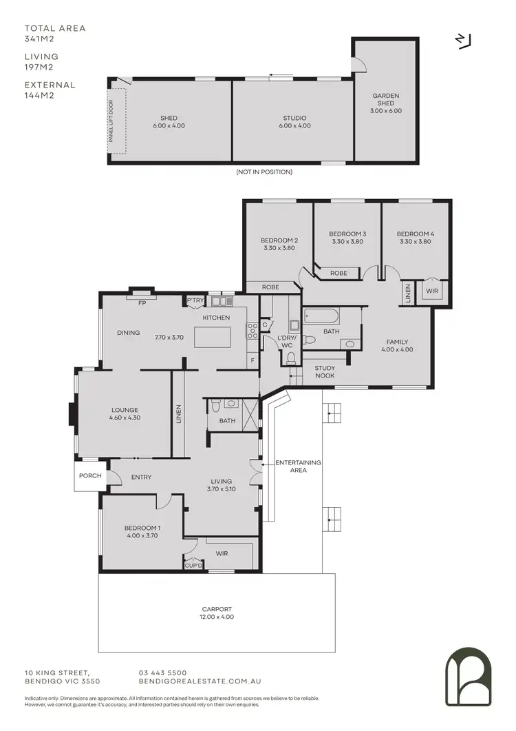Floorplan of Homely house listing, 441 Napier Street, White Hills VIC 3550