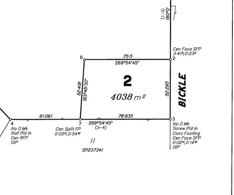 Floorplan of Homely land listing, 50 Bickle Road, Veteran QLD 4570