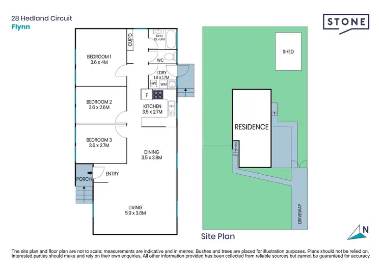 Floorplan of Homely house listing, 28 Hedland Circuit, Flynn ACT 2615