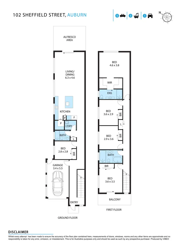 Floorplan of Homely house listing, 102 Sheffield Street, Auburn NSW 2144