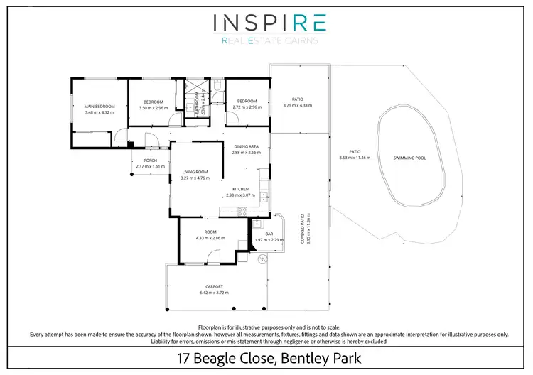 Floorplan of Homely house listing, 17 Beagle Close, Bentley Park QLD 4869