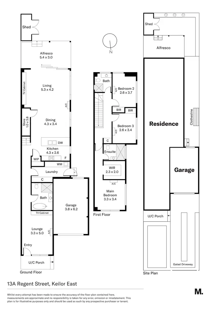 Floorplan of Homely house listing, 13A Regent Street, Keilor East VIC 3033