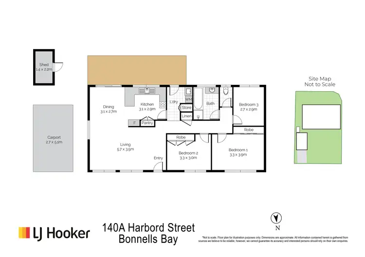 Floorplan of Homely house listing, 140a Harbord Street, Bonnells Bay NSW 2264
