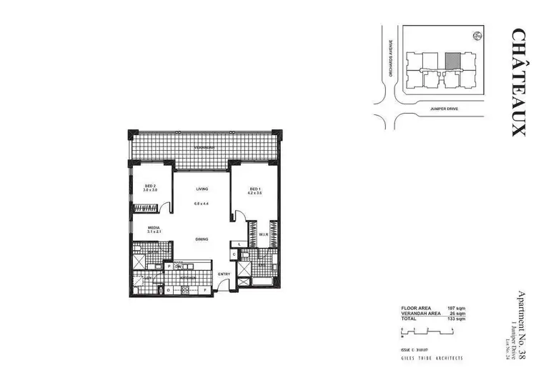 Floorplan of Homely apartment listing, 38/1 Juniper Drive, Breakfast Point NSW 2137