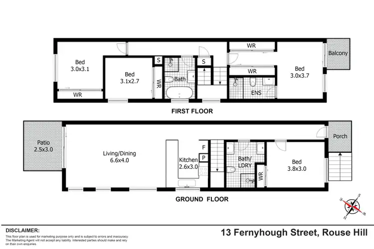 Floorplan of Homely house listing, 13 Fernyhough Street, Rouse Hill NSW 2155