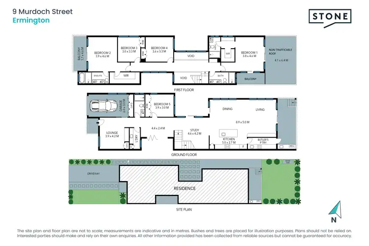Floorplan of Homely semi-detached listing, 9 Murdoch Street, Ermington NSW 2115