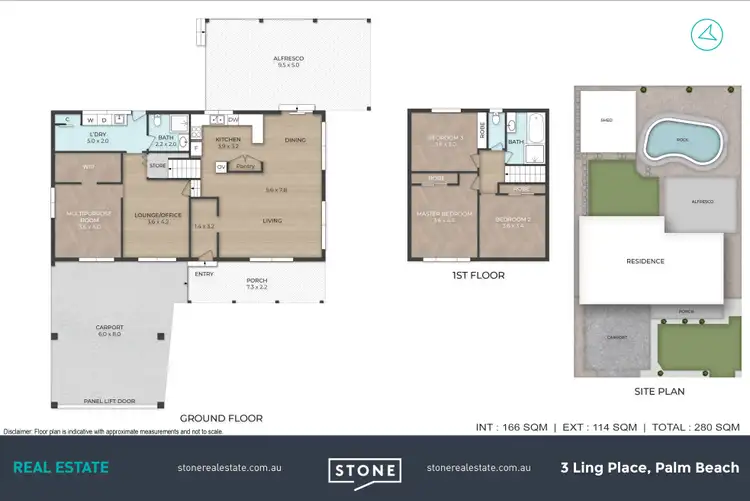 Floorplan of Homely house listing, 3 Ling Place, Palm Beach QLD 4221