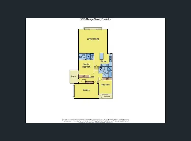 Floorplan of Homely townhouse listing, 5/7-9 George Street, Frankston VIC 3199