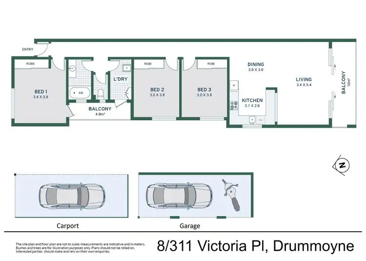 Floorplan of Homely apartment listing, 8/311 Victoria Place, Drummoyne NSW 2047