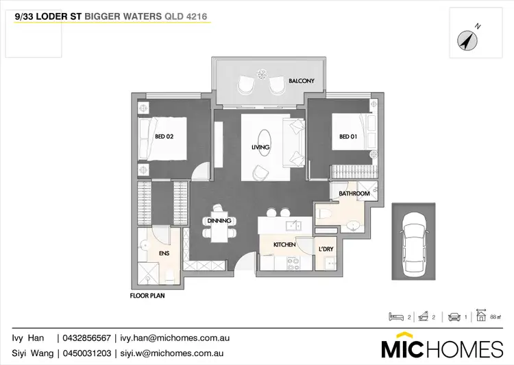 Floorplan of Homely apartment listing, 9/33 Loder Street, Biggera Waters QLD 4216