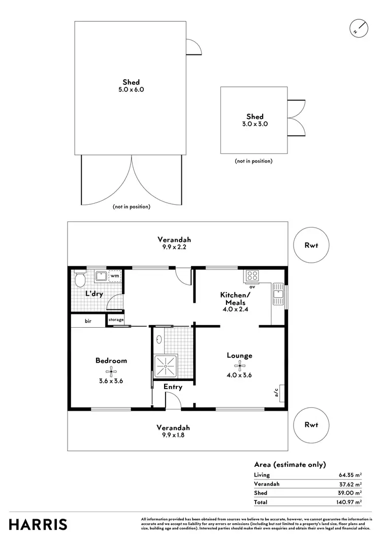 Floorplan of Homely house listing, 14 Curramulka Road, Minlaton SA 5575