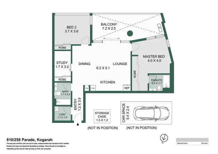 Floorplan of Homely apartment listing, 810/258 Railway Parade, Kogarah NSW 2217
