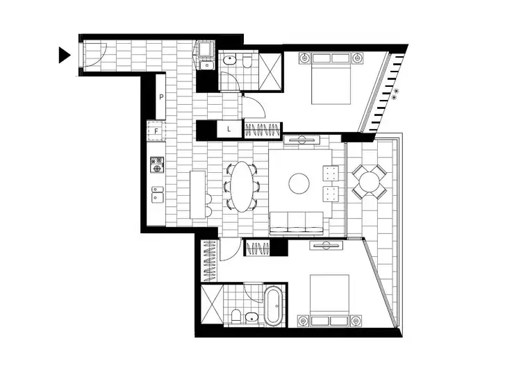 Floorplan of Homely apartment listing, 1208/18-22 Ocean Street North, Bondi NSW 2026