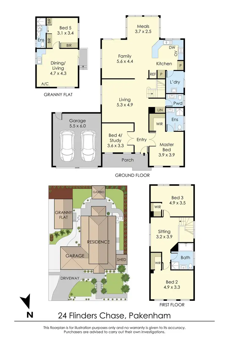 Floorplan of Homely house listing, 24 Flinders Chase, Pakenham VIC 3810