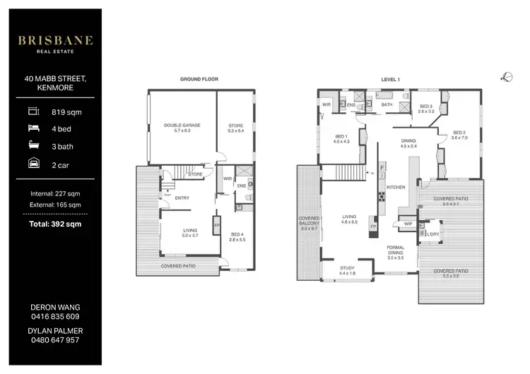 Floorplan of Homely house listing, 40 Mabb Street, Kenmore QLD 4069