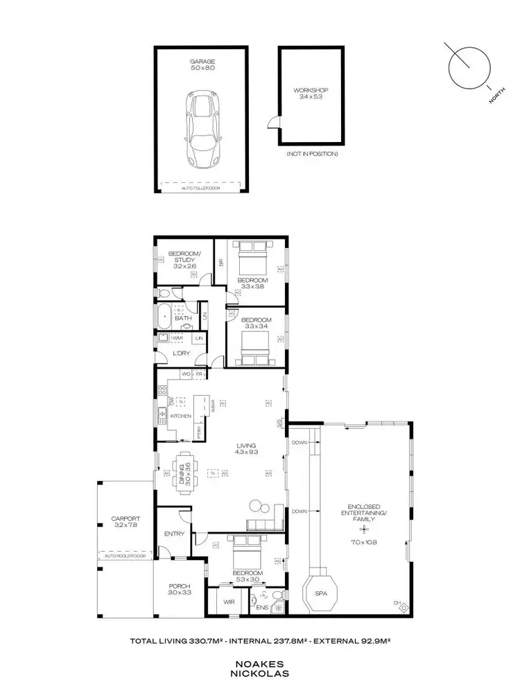 Floorplan of Homely house listing, 9 Crane Avenue, Coromandel Valley SA 5051