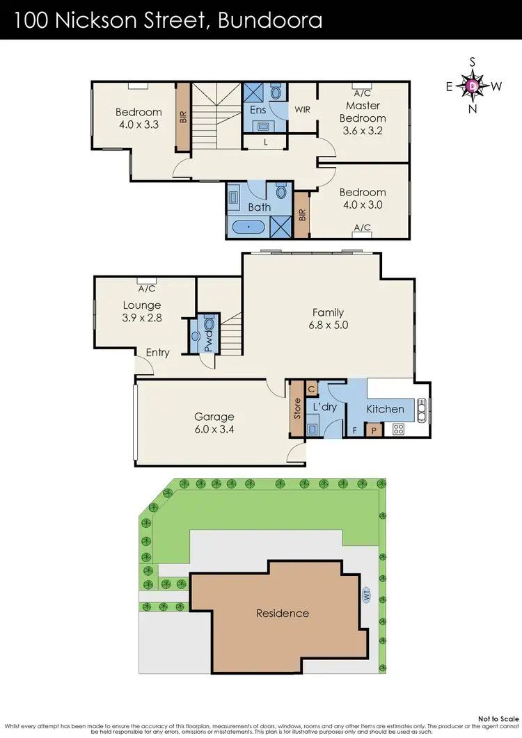 Floorplan of Homely house listing, 100 Nickson Street, Bundoora VIC 3083