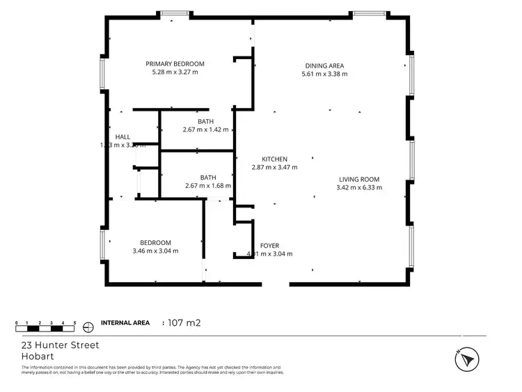 Floorplan of Homely unit listing, 22/19 Hunter Street, Hobart TAS 7000