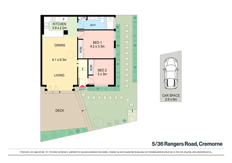 Floorplan of Homely apartment listing, 5/36 Rangers Road, Cremorne NSW 2090