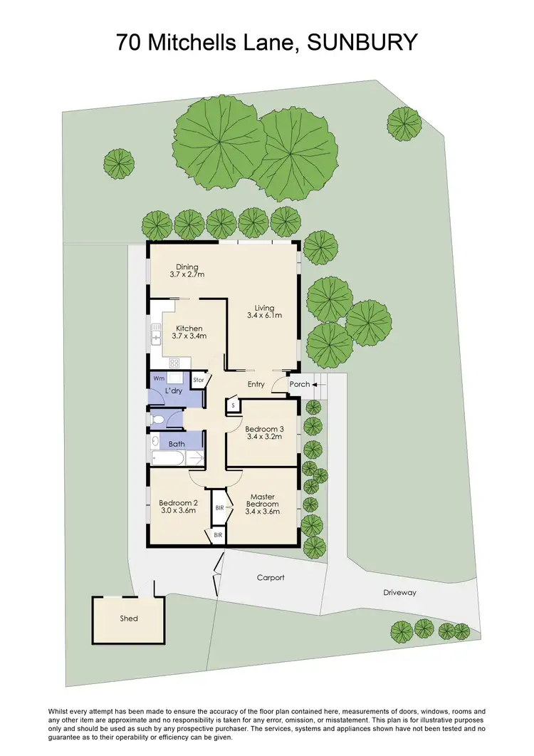 Floorplan of Homely house listing, 70 Mitchells Lane, Sunbury VIC 3429