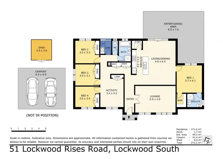 Floorplan of Homely house listing, 51 Lockwood Rises Road, Lockwood South VIC 3551
