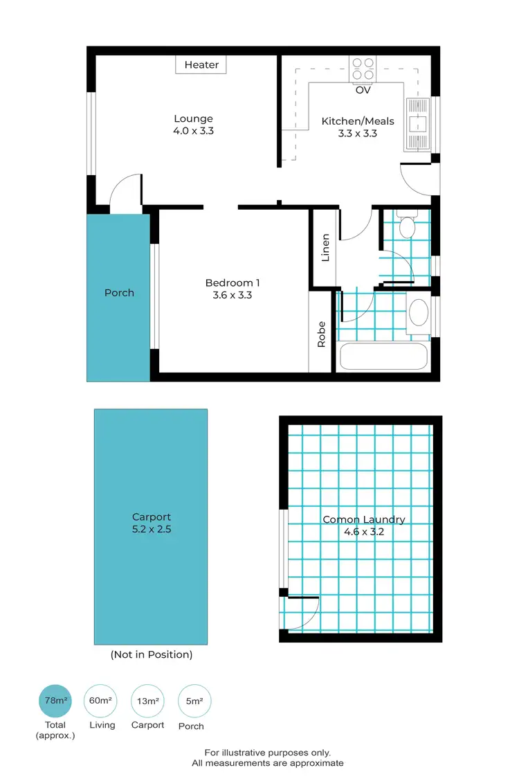 Floorplan of Homely unit listing, 3/135 Glengyle Terrace, Plympton SA 5038