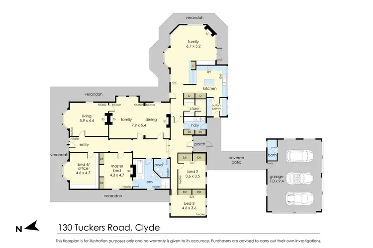 Floorplan of Homely house listing, "Wilandra" Tuckers Road, Clyde VIC 3978