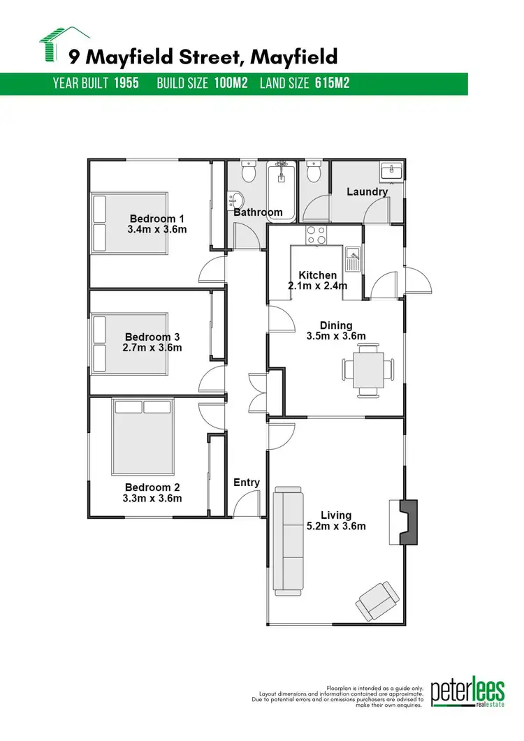 Floorplan of Homely house listing, 9 Mayfield Street, Mayfield TAS 7248
