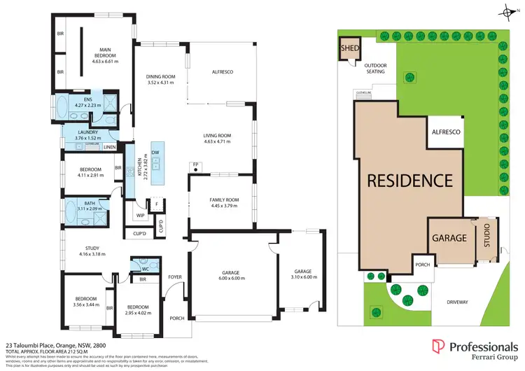 Floorplan of Homely house listing, 23 Taloumbi Place, Orange NSW 2800