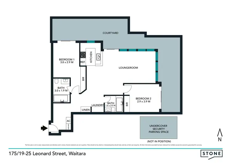 Floorplan of Homely apartment listing, 175/19-25 Leonard Street, Waitara NSW 2077