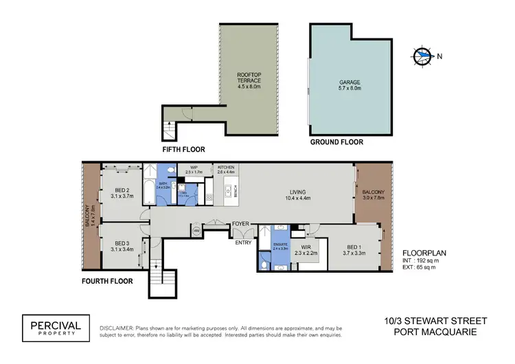 Floorplan of Homely unit listing, 10/3 Stewart Street, Port Macquarie NSW 2444