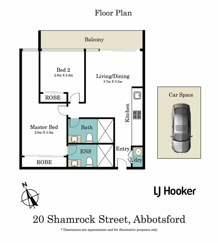 Floorplan of Homely apartment listing, 1107/20 Shamrock Street, Abbotsford VIC 3067