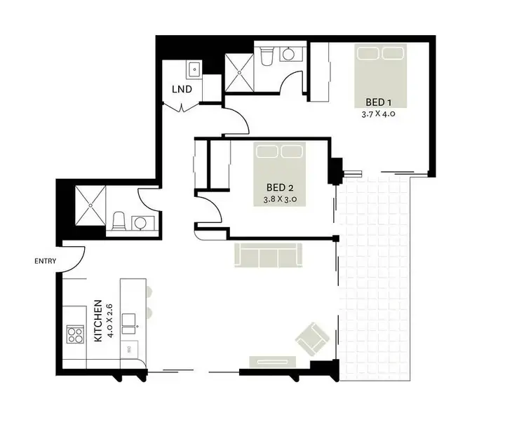 Floorplan of Homely apartment listing, 601/5 Scott Street, Willoughby NSW 2068