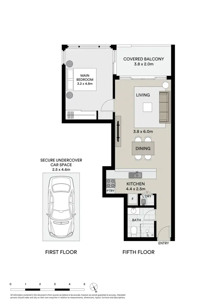Floorplan of Homely apartment listing, 36/12 Baker Street, Gosford NSW 2250