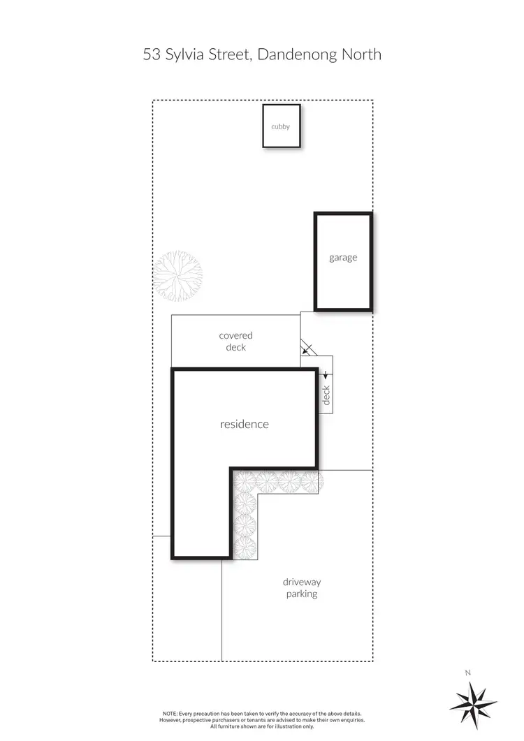 Floorplan of Homely house listing, 53 Sylvia Street, Dandenong North VIC 3175