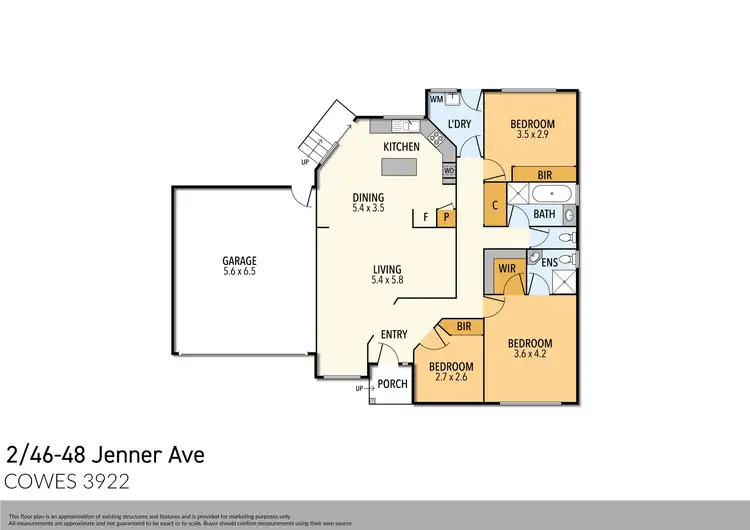 Floorplan of Homely house listing, 2/46-48 Jenner Avenue, Cowes VIC 3922