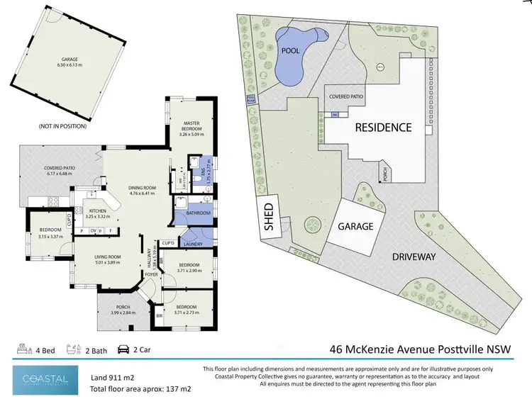 Floorplan of Homely house listing, 46 McKenzie Avenue, Pottsville NSW 2489